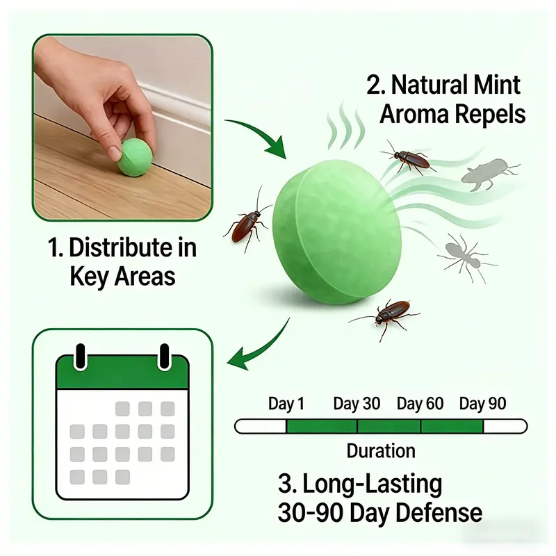 10- Pack Popular Natural Rodent Repellent Balls - Image 3