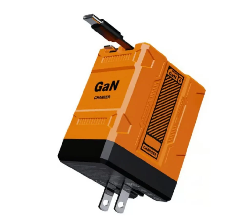 2-in-1 GaN Tiktrove 3.0 Charger with Retractable Cables