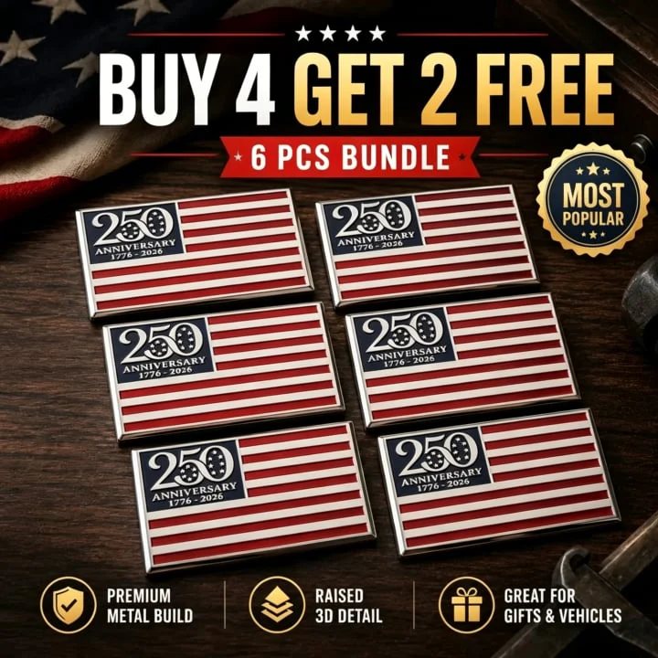 🔥★250th Anniversary Metal Flag Emblem★ - Image 8