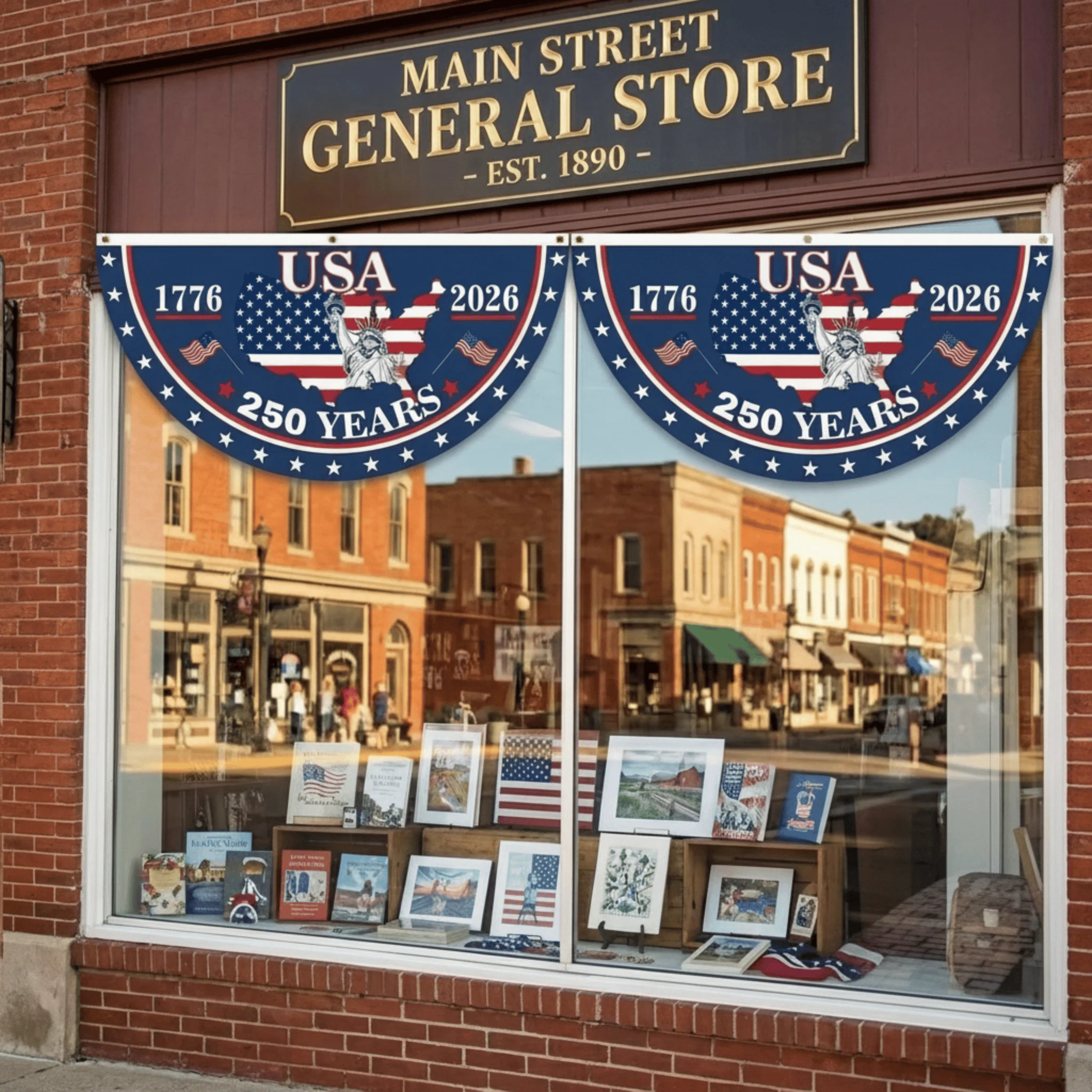 250th Anniversary USA Fan Flag - Image 5
