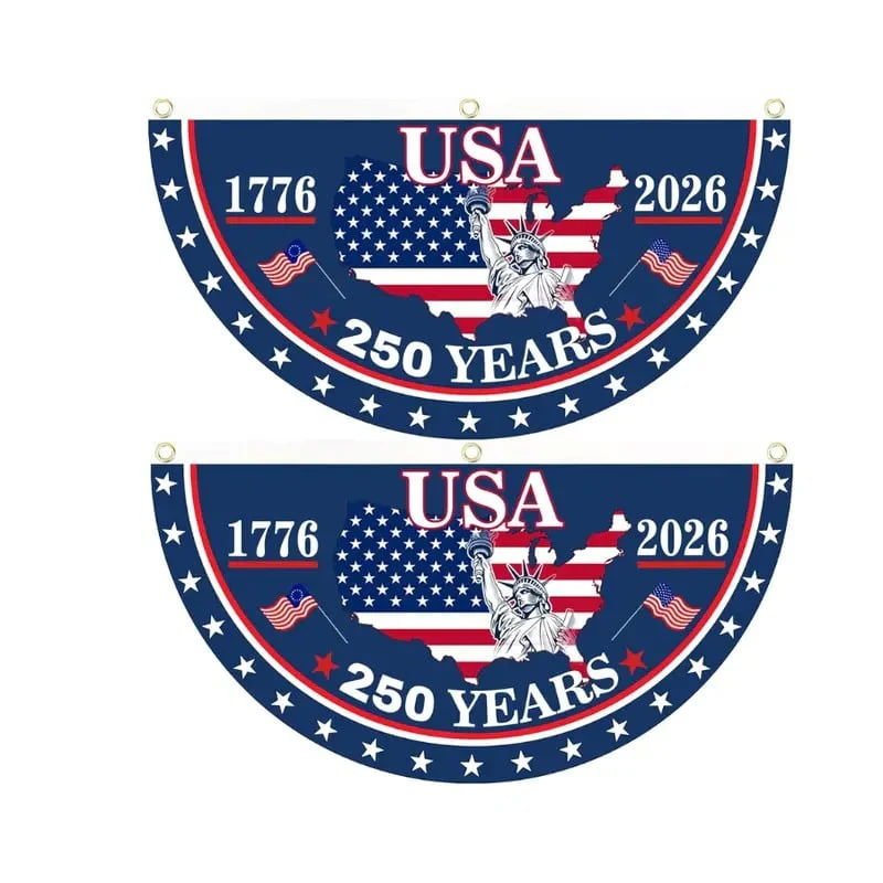 250th Anniversary USA Fan Flag - Image 6