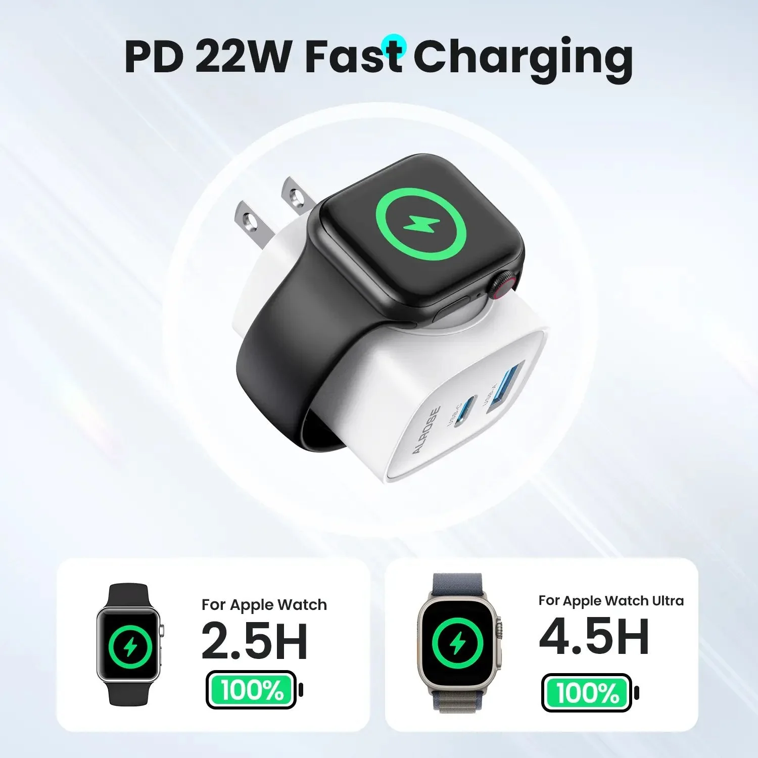 3-in-1 Magnetic Wireless Cordless PD USB-C Wall Charger Block - Image 9