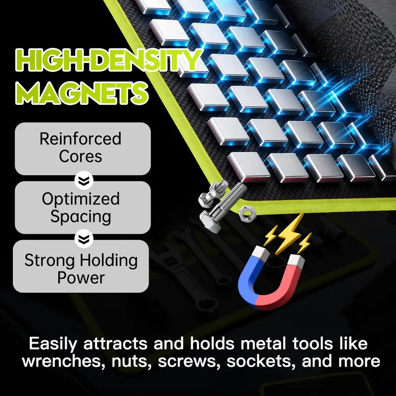 3-Piece Flexible Magnetic Tool Mat & Tray Holder 🛠️🧲 - Image 5