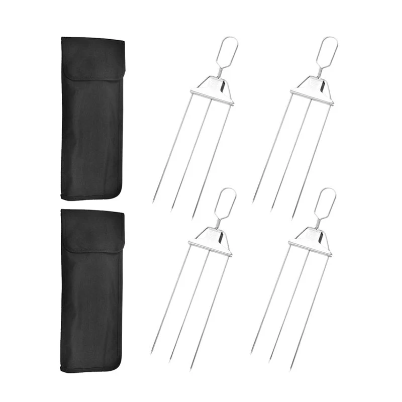 3-Way Stainless Steel BBQ Skewers - Image 4