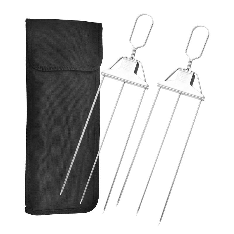 3-Way Stainless Steel BBQ Skewers - Image 6
