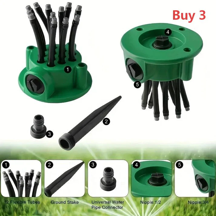 360° Coverage Precision Garden Irrigation Sprinkler - Image 10