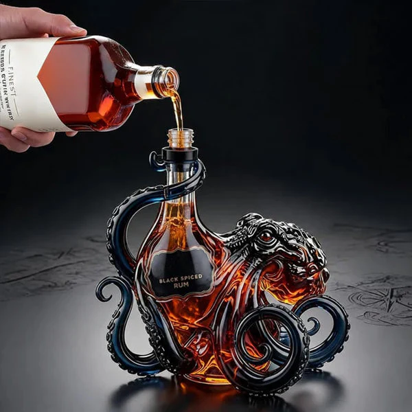 🎁 Father’s Day 49% OFF - The Rum Edition 3D Octopus Bottle 🐙🥃 - Image 4