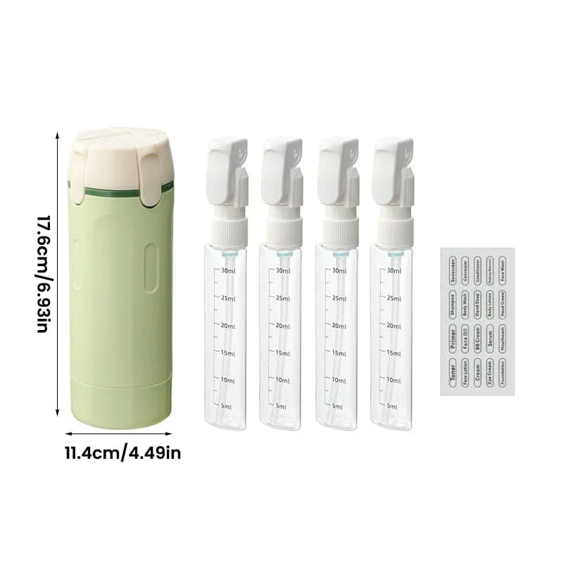 4-in-1 Leakproof Rotatable Travel Dispenser Set - Image 9