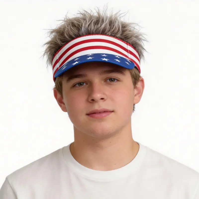 American Flag Wig Hat Celebrate 250 Years of American Heritage in Style! - Image 4