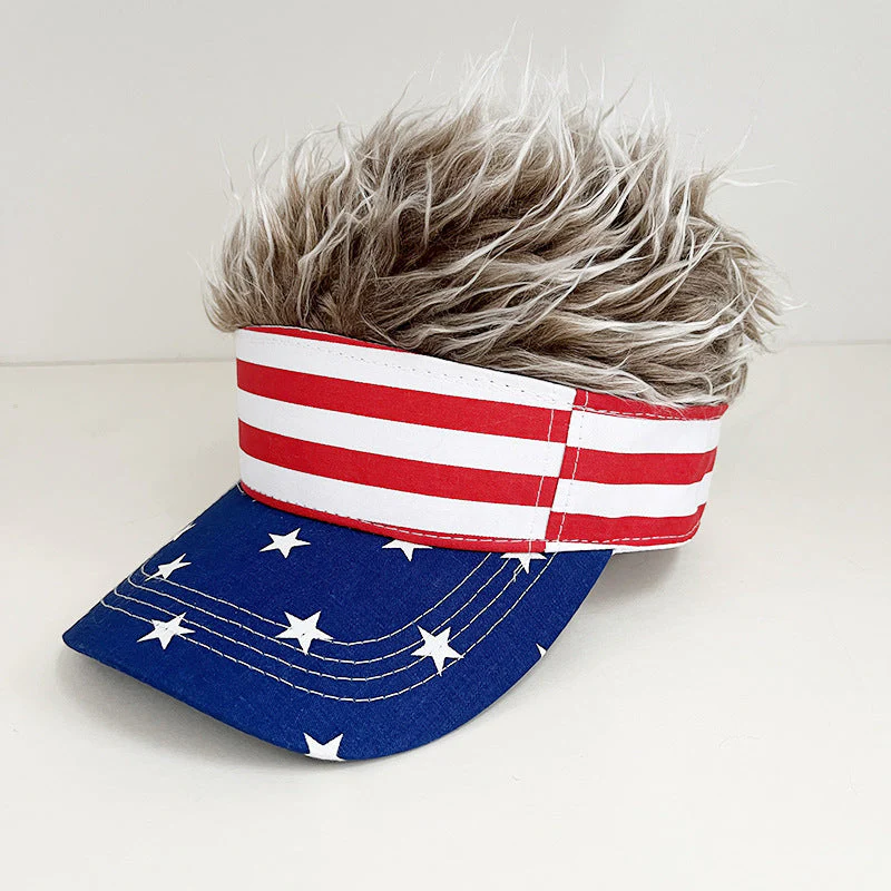 American Flag Wig Hat Celebrate 250 Years of American Heritage in Style! - Image 7