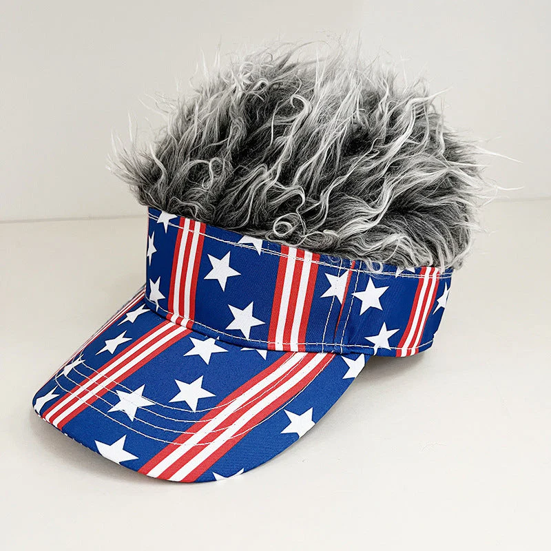 American Flag Wig Hat Celebrate 250 Years of American Heritage in Style! - Image 8