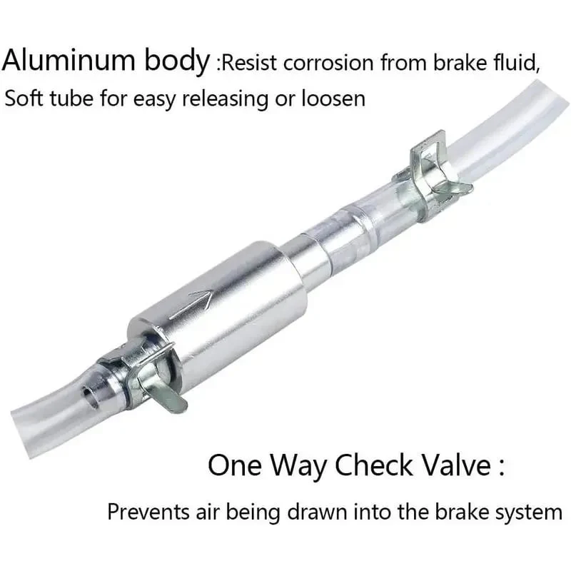 š„Brake Bleeder Hose - One Way Check Valve Tube Bleeding Tool Kit For Motorcyle Clutch - Image 3
