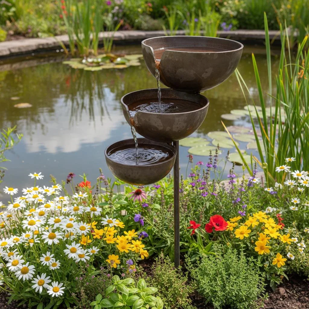 🔥Hot Sale🔥Bring Life Back To Your Garden – Rain Catcher Bird Bath 🌿🐦 - Image 2