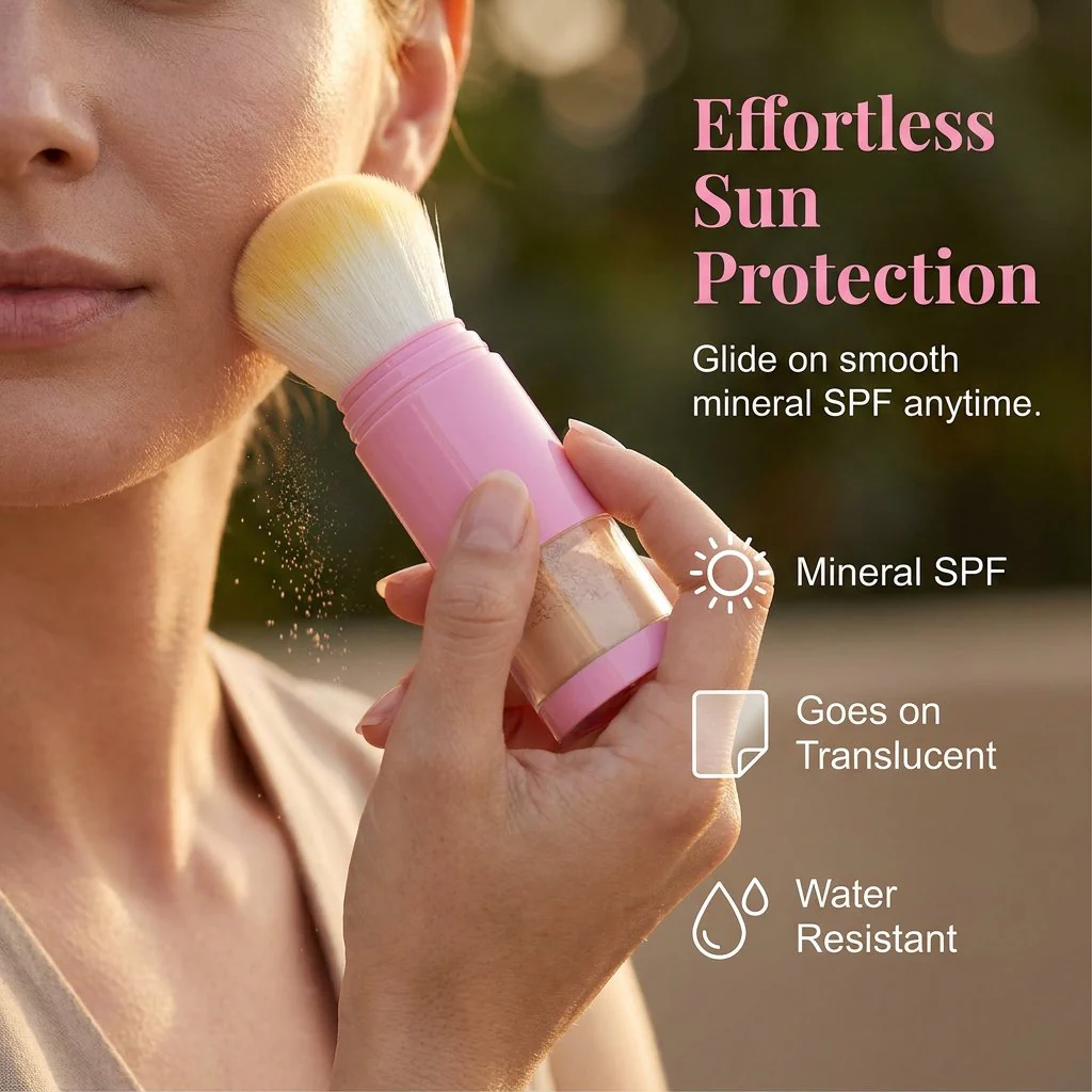 Brush-On SPF 50 Sunscreen | Portable Clean Sun Protection for All Skin Types - Image 2