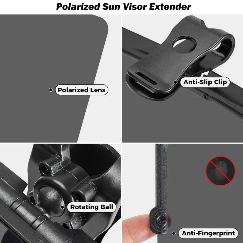 Car Sun Visor With Polarized Glare Protection - Image 5