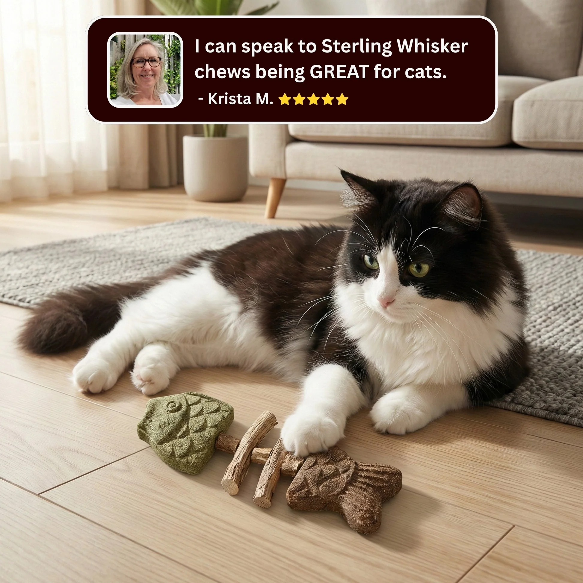 Catnip & Silvervine Chew - Image 3