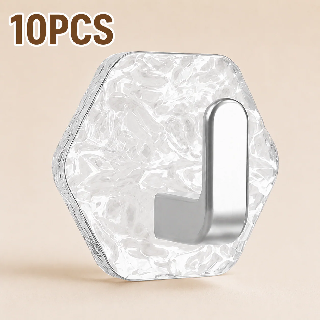 ✨Day Sale 50% OFF✨10 Pack Hexagonal Adhesive Wall Hooks – Waterproof Heavy Duty Hooks - Image 8