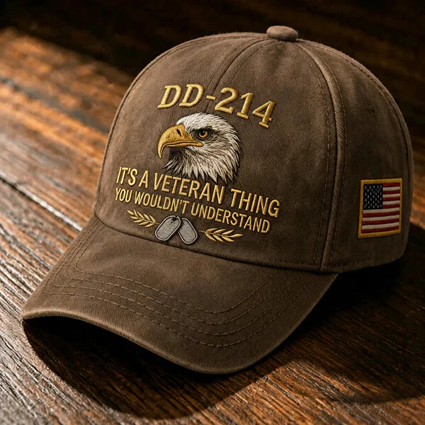 DD-214 Veteran 3D Embroidered Cap - "IT'S A VETERAN THING YOU WOULDN'T UNDERSTAND" 🎁 Free Honor Coin With Every Cap Purchase - Image 12