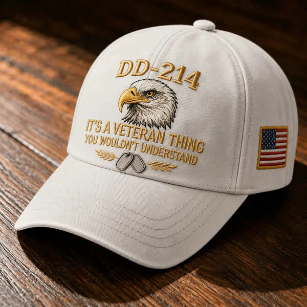 DD-214 Veteran 3D Embroidered Cap - "IT'S A VETERAN THING YOU WOULDN'T UNDERSTAND" 🎁 Free Honor Coin With Every Cap Purchase - Image 13
