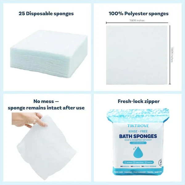 🏆Flash Sale⚡ 50K+ 🌈Disposable Rinse-Free Bathing Wipes🧼 - Image 8
