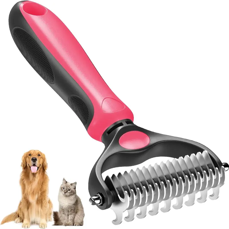 🐾 FLASH SALE: 50% OFF! ✨ Double-Sided Deshedding Pet Brush – Dual-Sided, Ergonomic & Gentle for Dogs & Cats 🐶 - Image 2