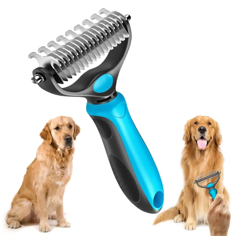 🐾 FLASH SALE: 50% OFF! ✨ Double-Sided Deshedding Pet Brush – Dual-Sided, Ergonomic & Gentle for Dogs & Cats 🐶 - Image 3