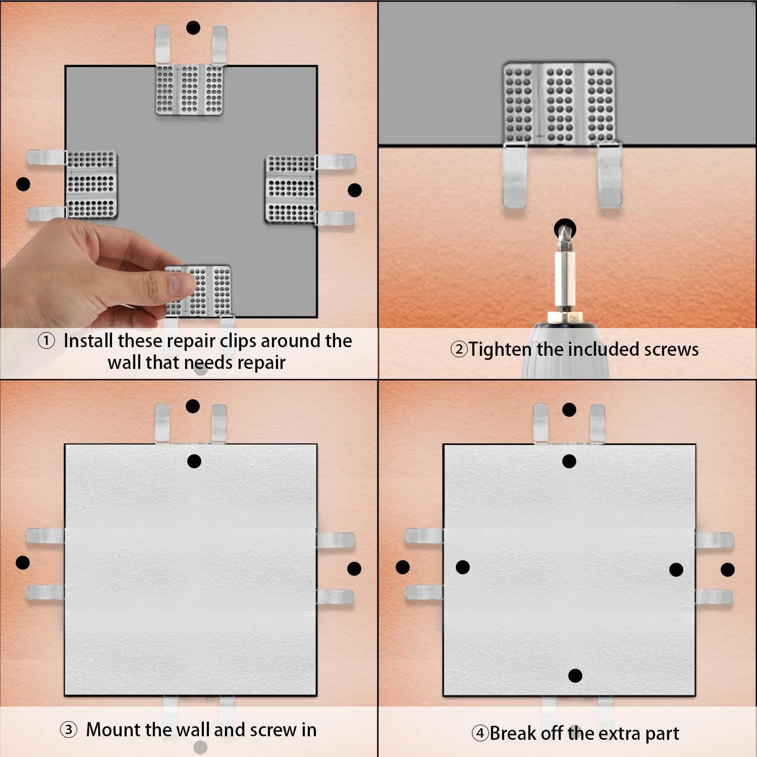 Drywall Fasteners for Damaged Wall Repair - Image 5