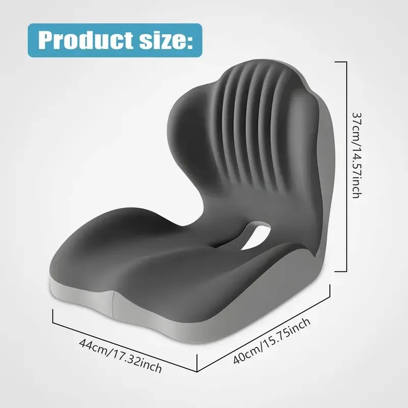 Ergonomic Memory Foam Seat Cushion with Lumbar & Back Support, Relieves Back Pain, Reduces Pressure - Image 7