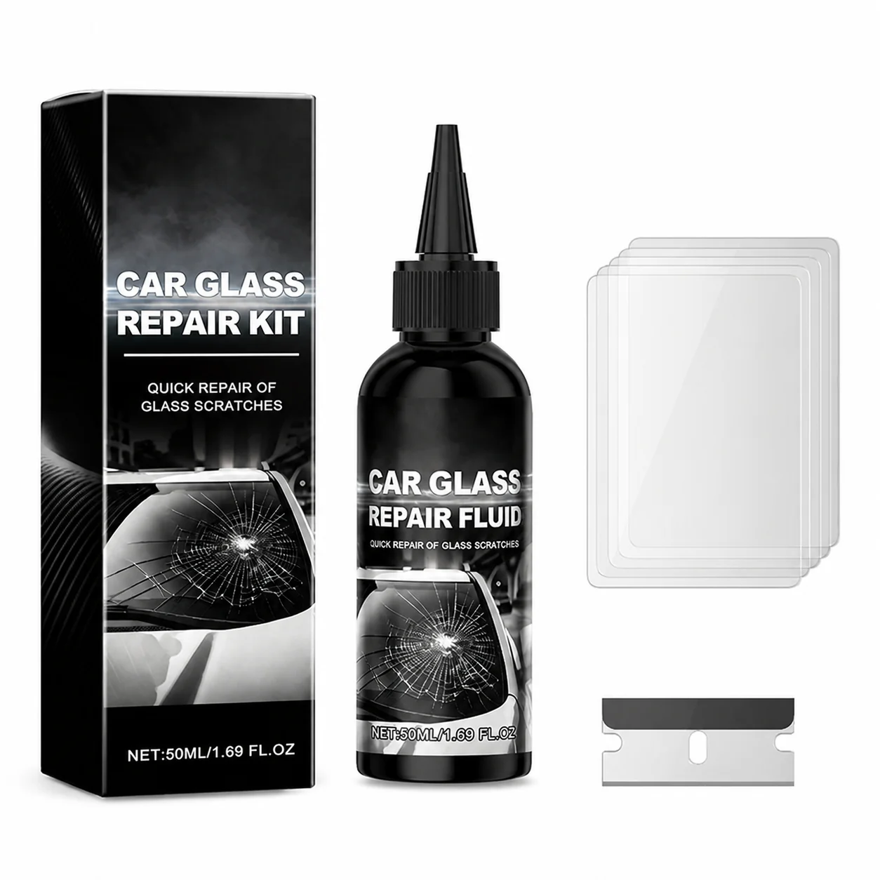 Fast-Acting Windshield Crack & Chip Repair Kit - Image 5