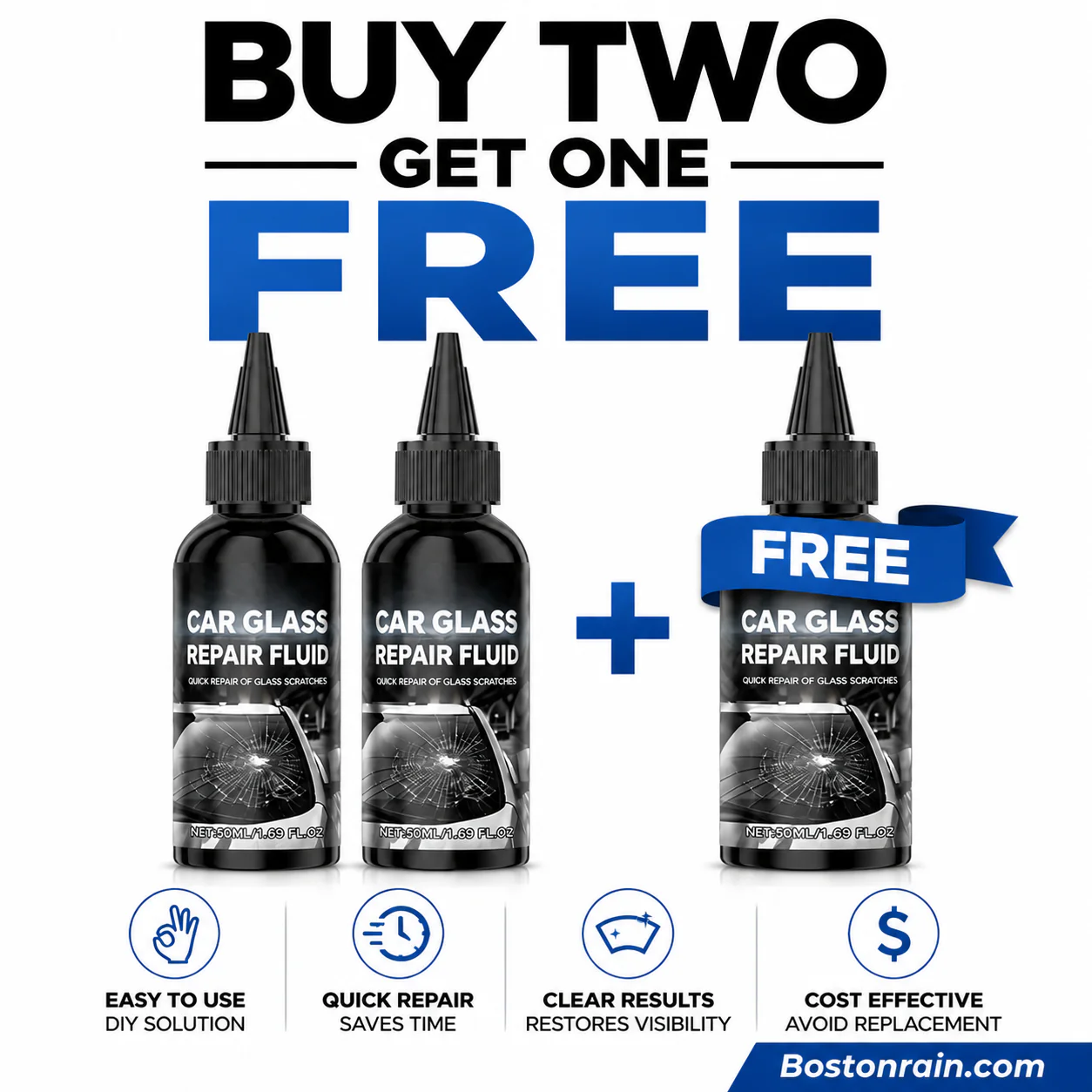 Fast-Acting Windshield Crack & Chip Repair Kit - Image 6