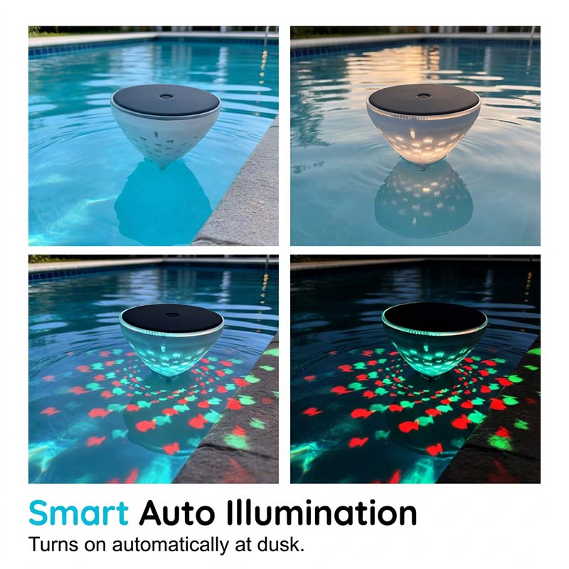 Solar Floating Pool Light – Fish-Pattern Projection Light for Pool, Pond & Outdoor Water Décor - Image 2