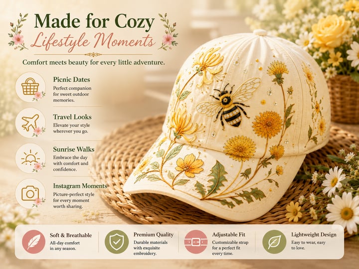 ๐ฅLast Day 50% OFF ๐ธ๐ฟ Garden Morning Cap - Image 12
