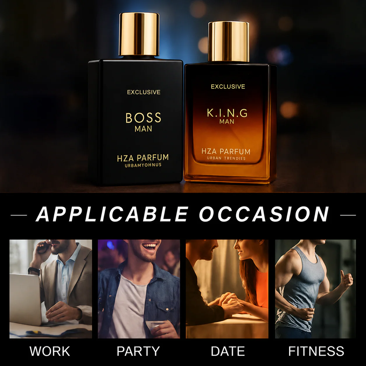 Gentlemen’s Fragrance Set with BOSS MAN Perfume & K.I.N.G. MAN Aroma. - Image 13