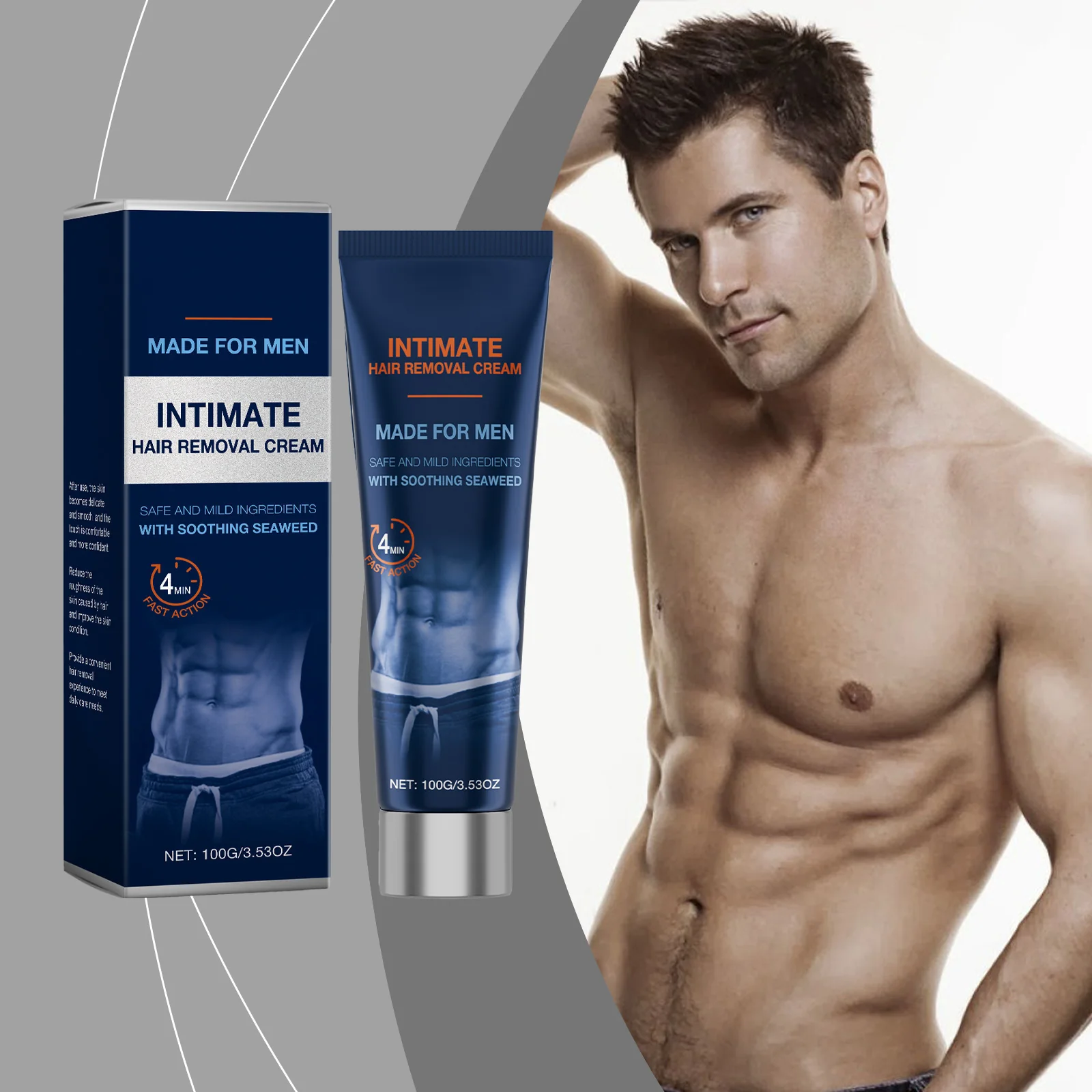 š„INTIMATE Hair Removal Cream for Men - Gentle Foam Formula - Image 2