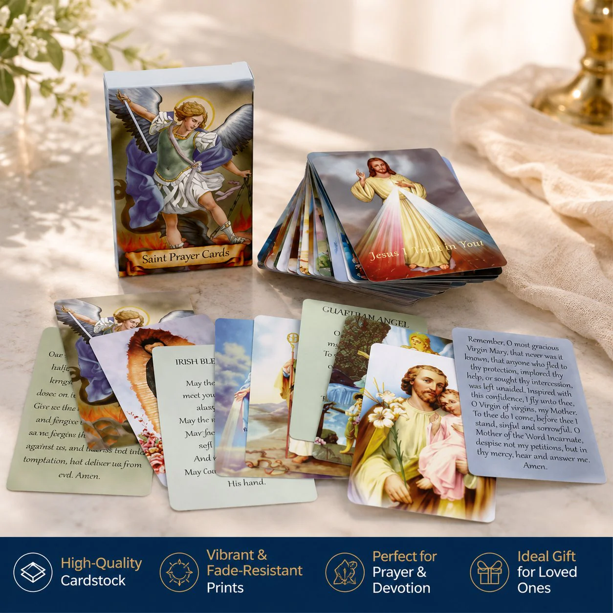 ✝️ Catholic Genuine Leather Holy Card Holder – Pocket Prayer Card Organizer with Snap Closure - Image 11
