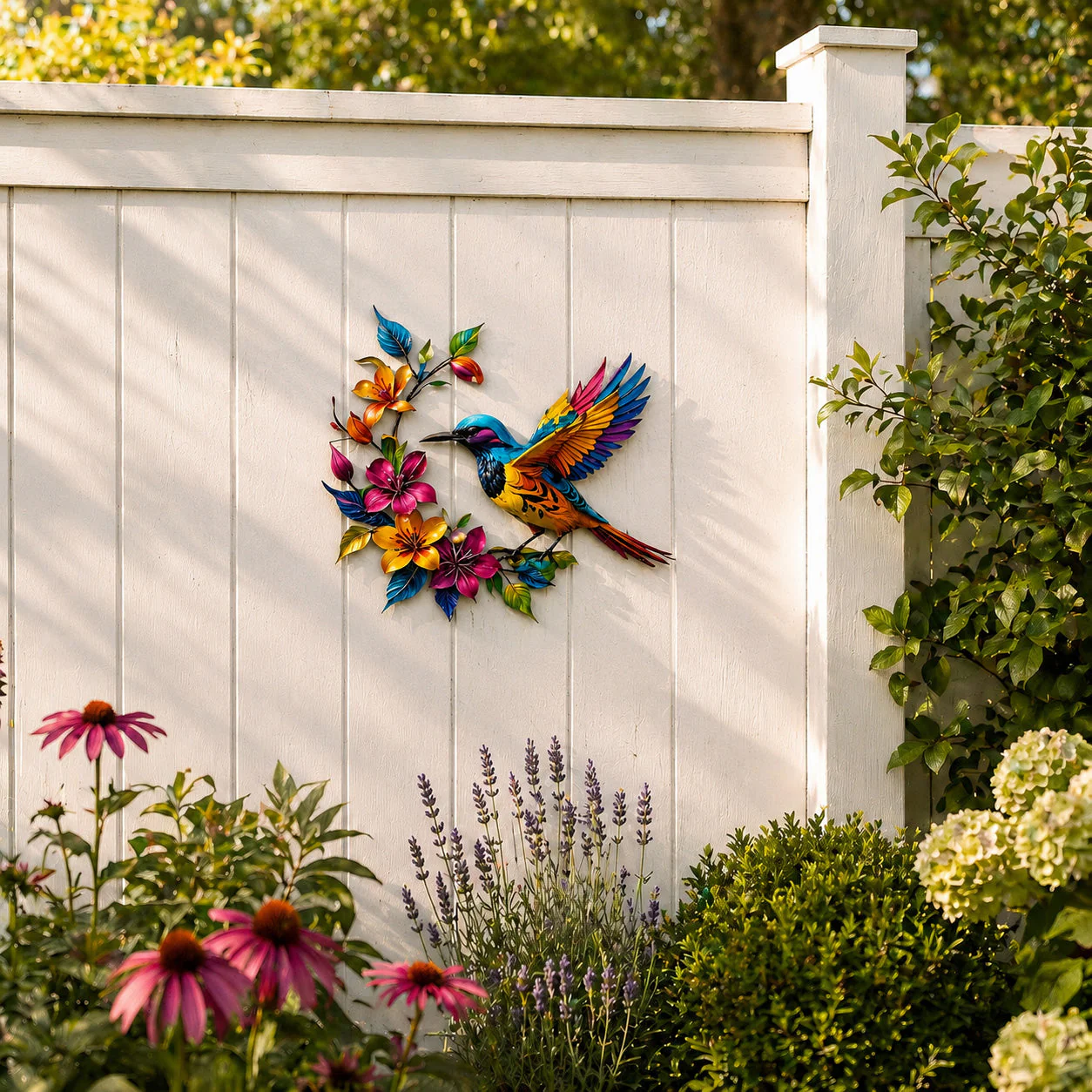 Hummingbird Bloom Metal Wall Art - Image 20