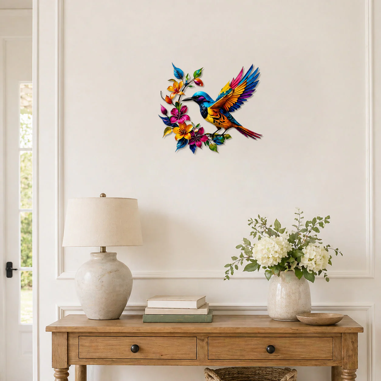 Hummingbird Bloom Metal Wall Art - Image 8
