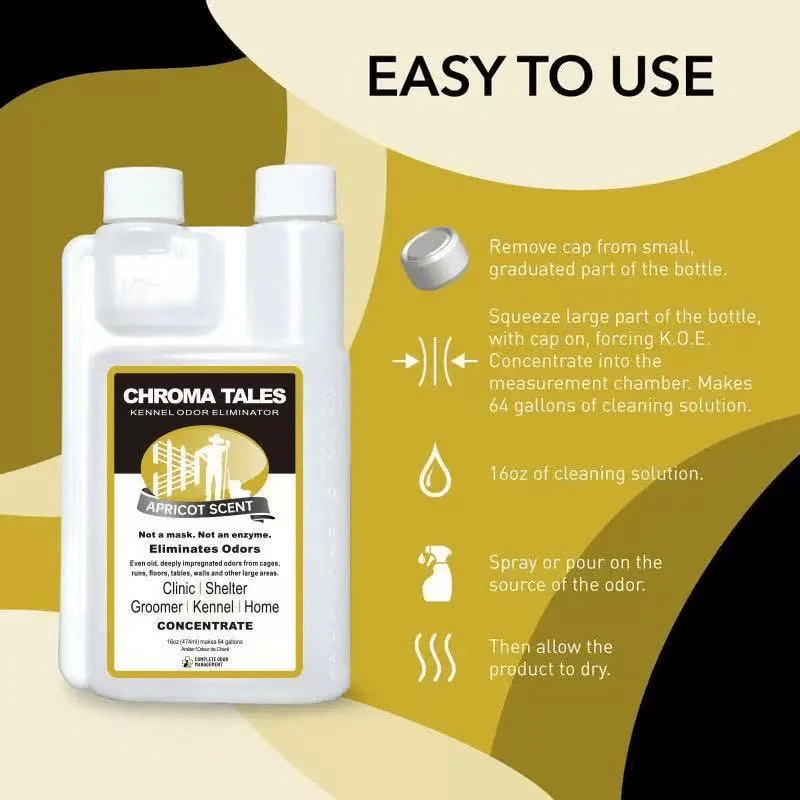 Kennel Odor Eliminator 🍑 Concentrate – Non-Enzymatic, Apricot & Fresh Scents for Tough Pet Odors - Image 3