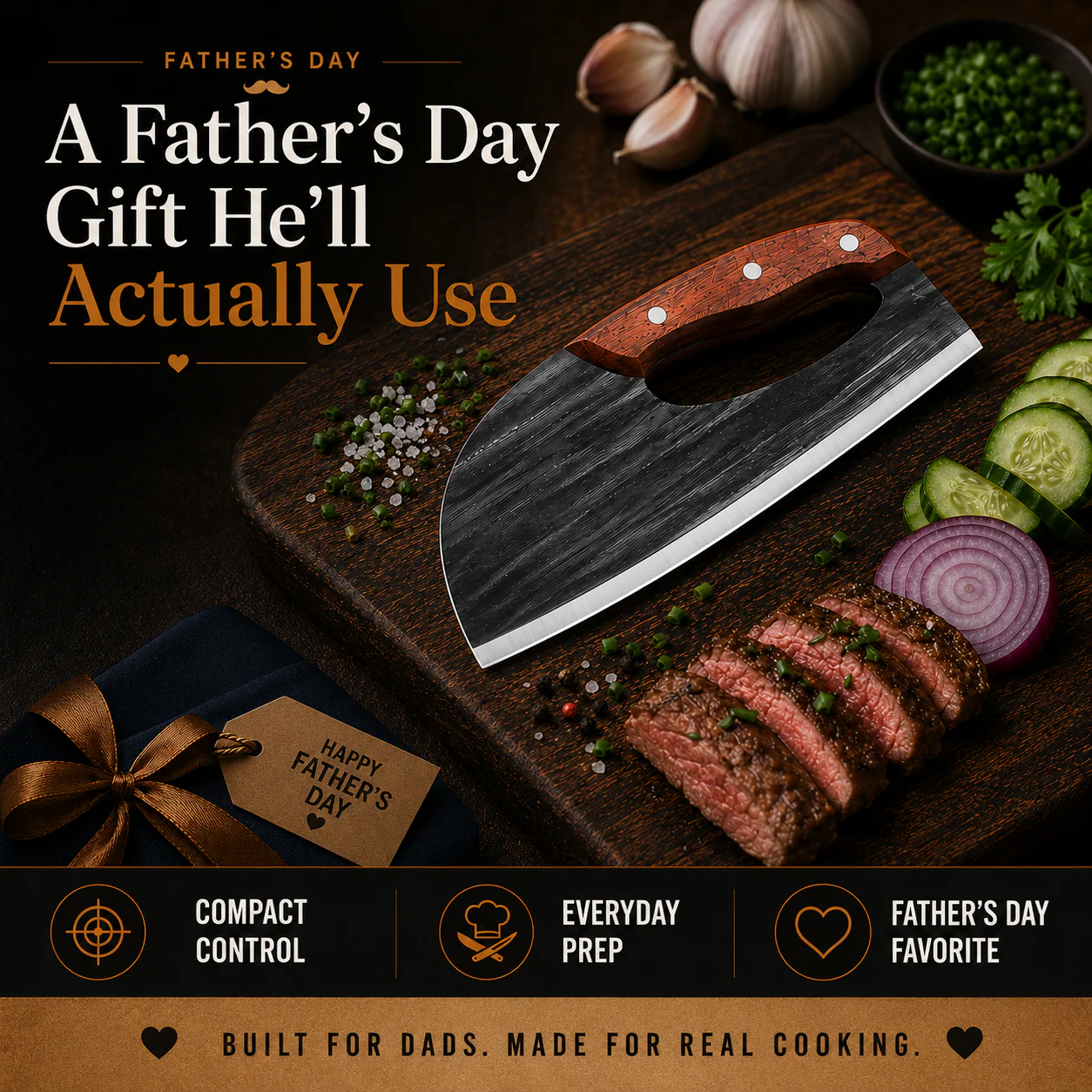 š„ 50% OFF Fatherās Day Gift š | Hand-Forged Kitchen Slicing Cleaver š