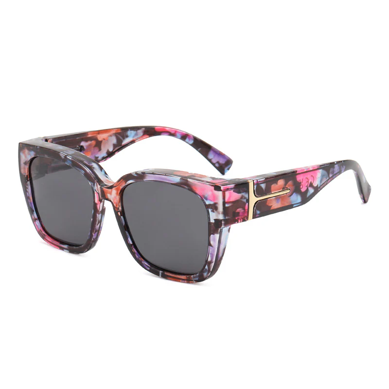 🕶️ Polarized Fit Over Sunglasses for Women – UV400 Protection Floral Frame Wear Over Prescription Glasses - Image 8