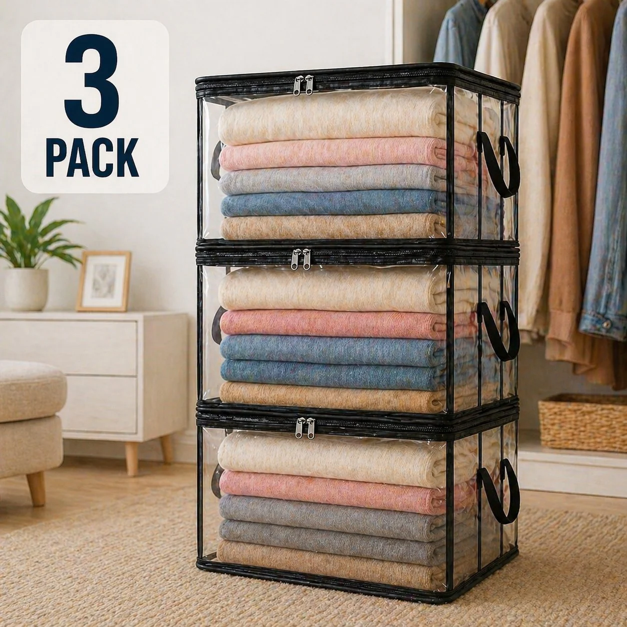 🔥Limited TimePromotion 49% OFF 📦Large Heavy-Duty Thick Plastic Clear Storage Bag for Clothes, Moving & Storage - Image 10
