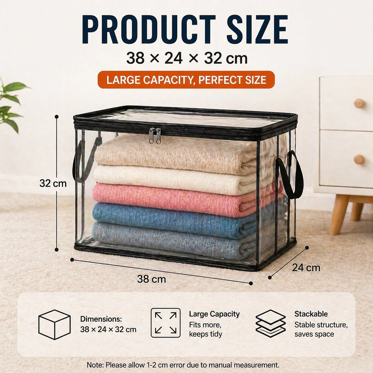 🔥Limited TimePromotion 49% OFF 📦Large Heavy-Duty Thick Plastic Clear Storage Bag for Clothes, Moving & Storage - Image 8