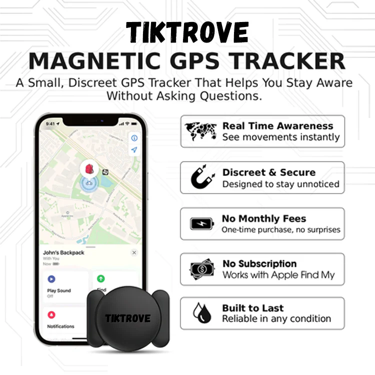 TIKTROVE Magnetic GPS Tracker