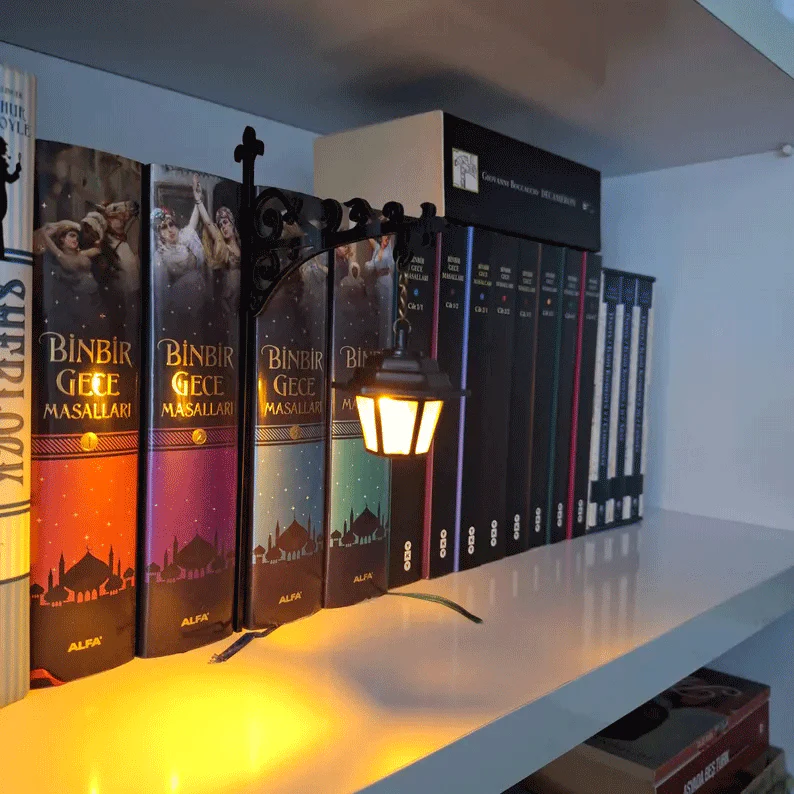 Library Lantern-Decorative Bookshelf Lighting - Image 3