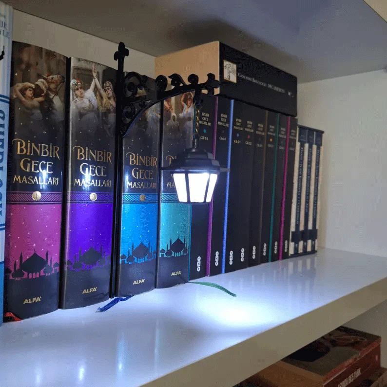 Library Lantern-Decorative Bookshelf Lighting - Image 5