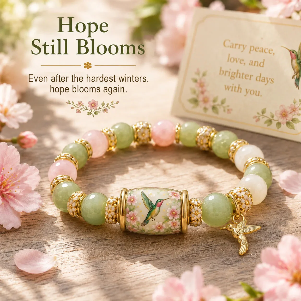 🌿 Love, Peace & Spring Blessings 💖 | 2026 Limited Edition Bracelet - With Gift Box - 10 In Stock - Image 4
