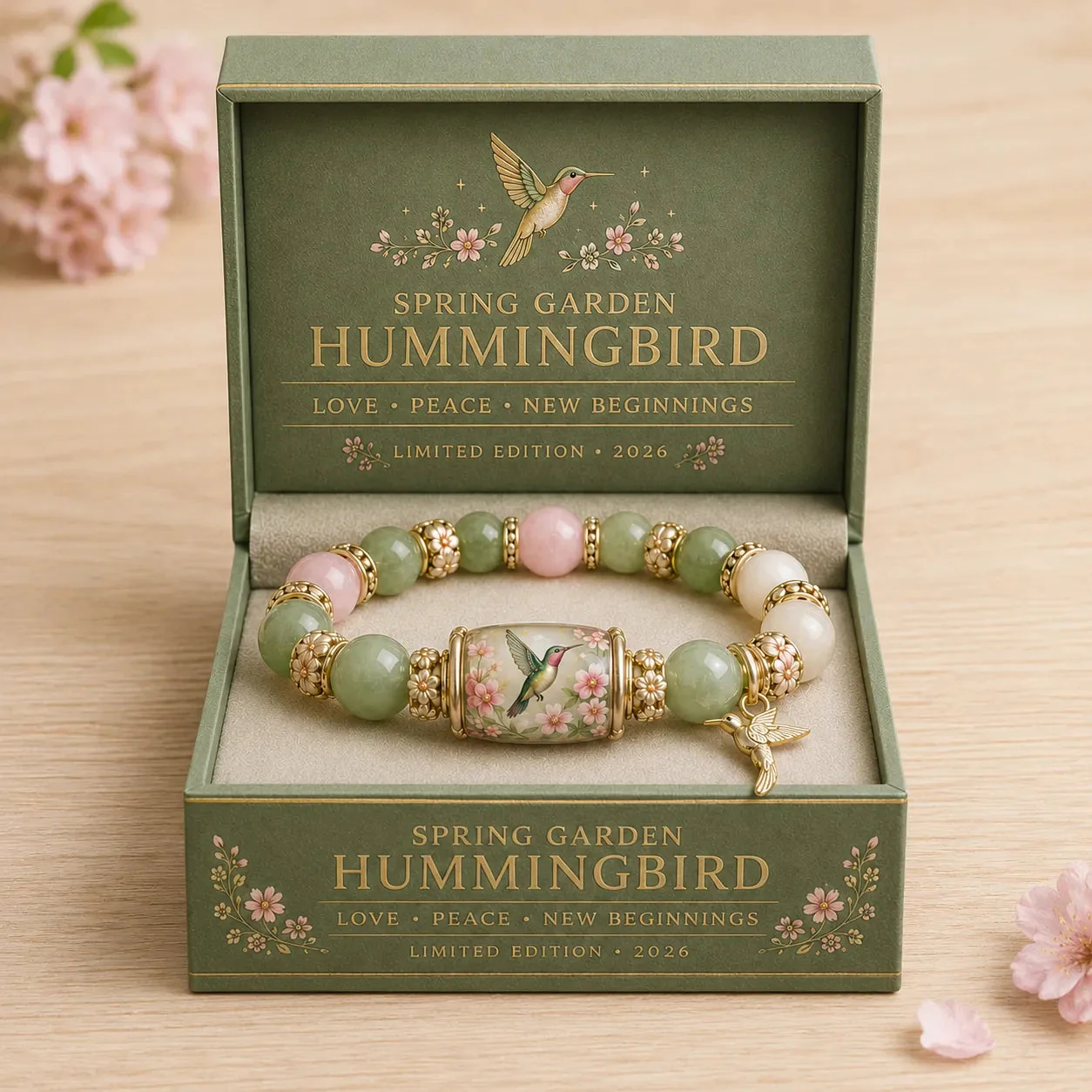 🌿 Love, Peace & Spring Blessings 💖 | 2026 Limited Edition Bracelet - With Gift Box - 10 In Stock - Image 7