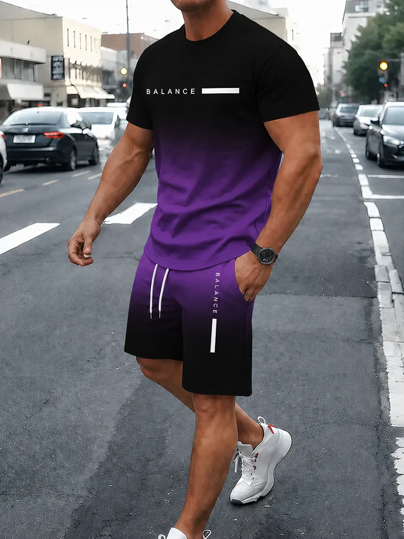 ⚡ Men's Gradient Fitness 2-Piece Set - Image 12