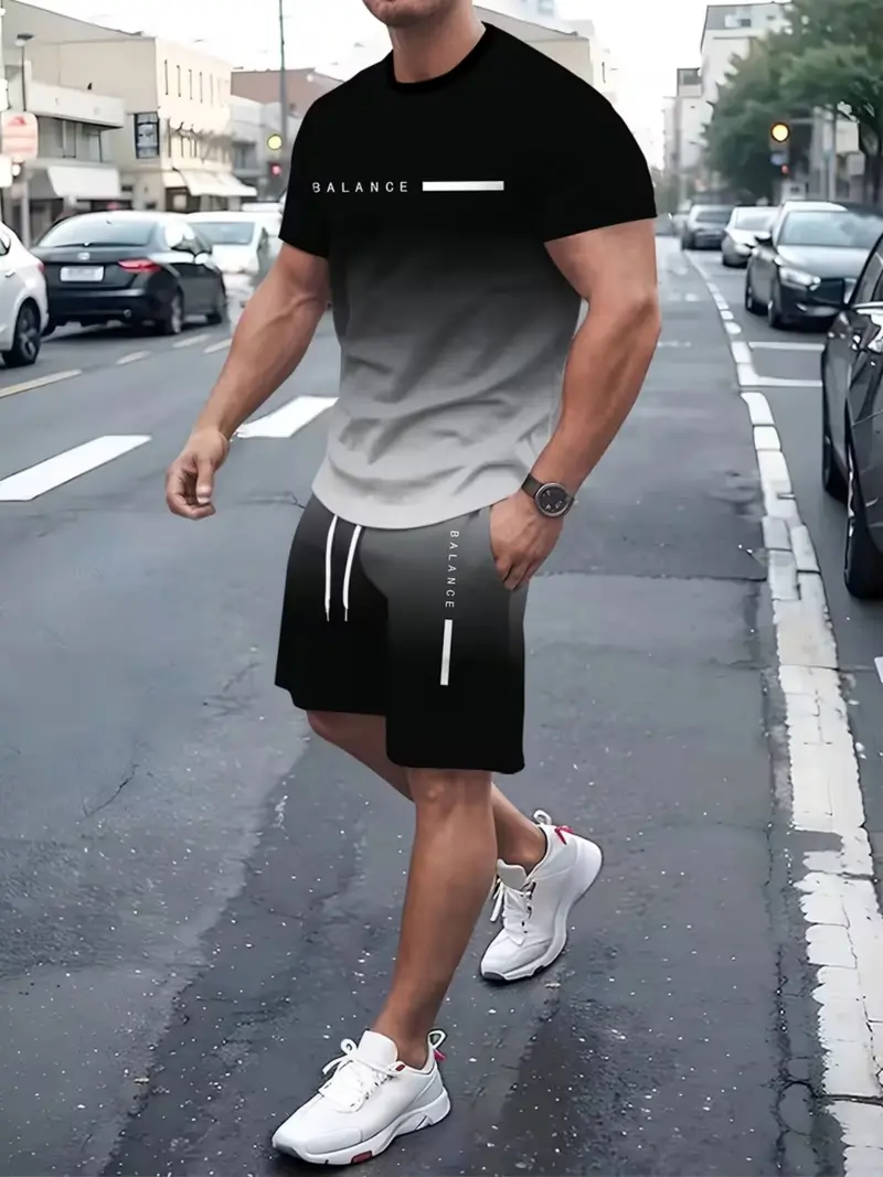 ⚡ Men's Gradient Fitness 2-Piece Set - Image 4
