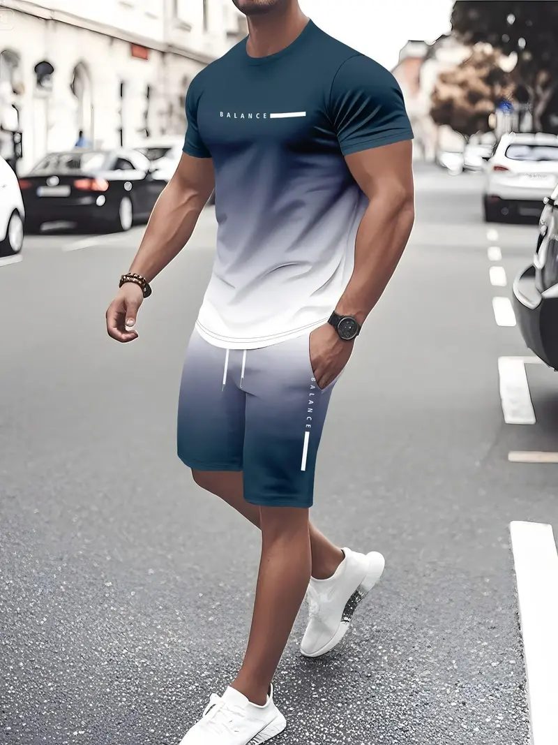 ⚡ Men's Gradient Fitness 2-Piece Set - Image 6
